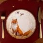 Тарелка мелкая 20,5см фарфор ОХОТА десертная (24)