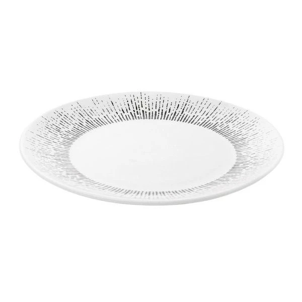 Тарелка мелкая 20,5см керамика MILA RIPSY десертная 253-27010 (72)