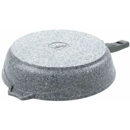 Сковорода 22см алюминий АП PREMIUM GREY с несъемной ручкой стекл.крышка (10)