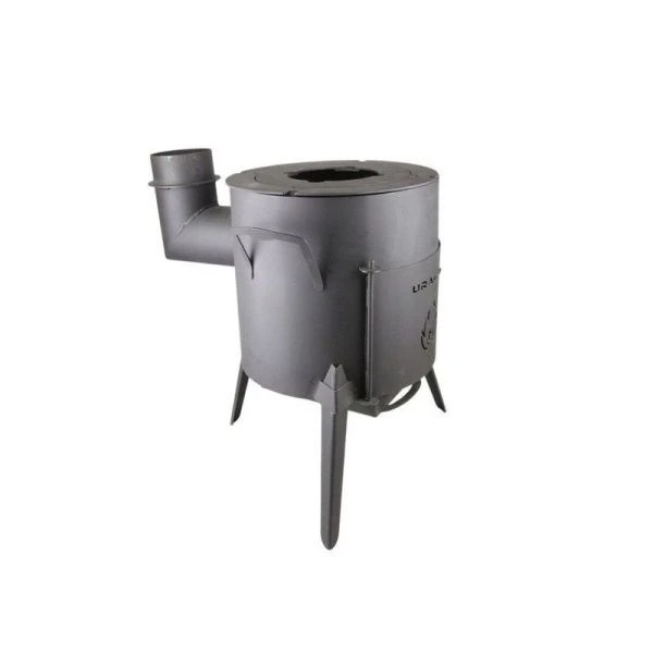Печь для казана Ураган 36см, толщ. металл 2мм с патрубком под дымоход (1)