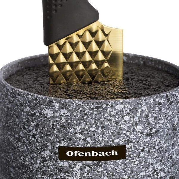 Подставка для ножей и кухонных принадлежностей тройная 23*12,3*22,2см пластик (6)