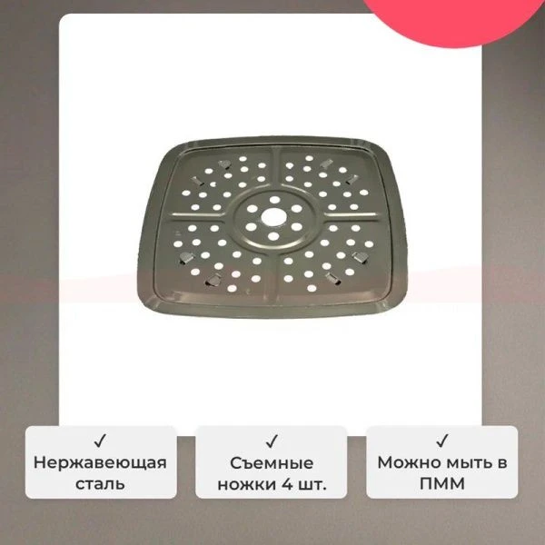 Кастрюля-фритюр 24см ал с АП стекл.крышка Black Marble (6)