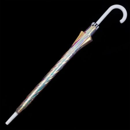 Зонт женский трость автомат 8 спиц Голография 6207 Caplier (12)