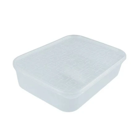 Контейнер пищевой 1,2л 207*157*48мм пластик прямоугольный натуральный (40)