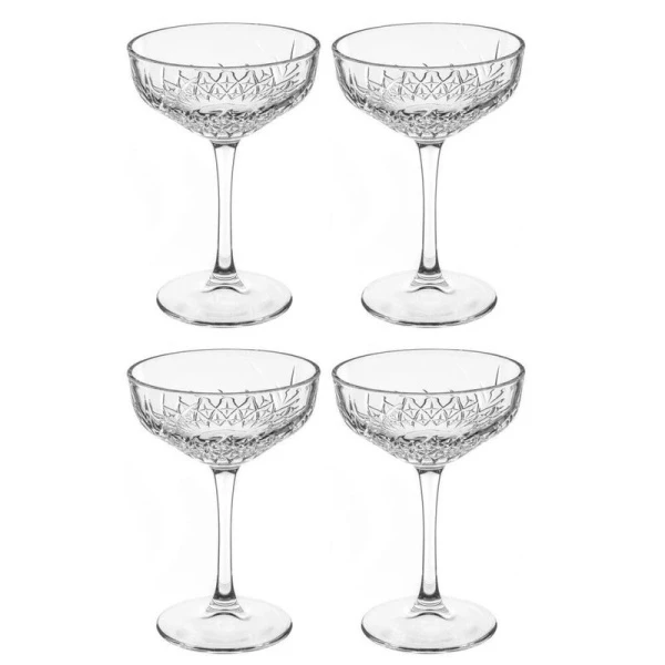 Бокалы для шампанского набор 4шт 255мл стекло ТАЙМЛЕСС (6)