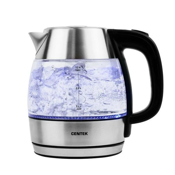 Чайник электрический 1,2л стекло Centek CT-0018 1600Вт, LED-подсветка, съемная крышка (6) Чайник электрический 1,2л стекло Centek CT-0018 1600Вт, LED-подсветка, съемная крышка (6)