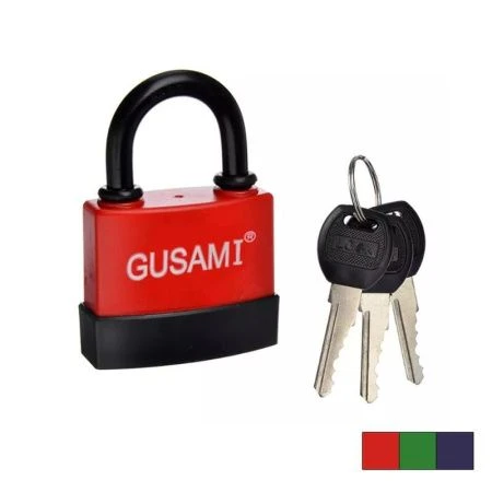 Замок навесной 45мм металл с защитой от влаги с заглушкой Gusami 216г (72) Замок навесной 45мм металл с защитой от влаги с заглушкой Gusami 216г (72)