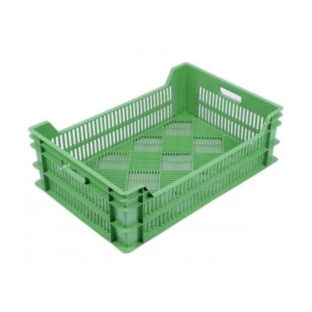 Ящик продуктовый 37л 600*400*190мм пластик перфорированный (1)