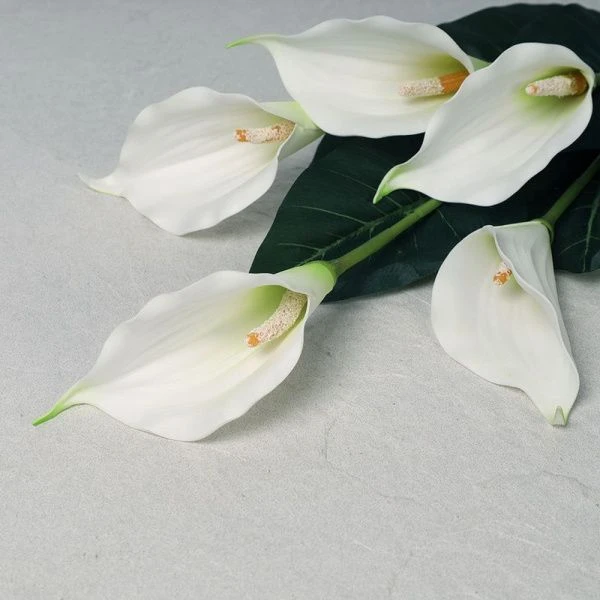 Цветы искусственные Каллы 87см пластик GT41-5-1 (480)