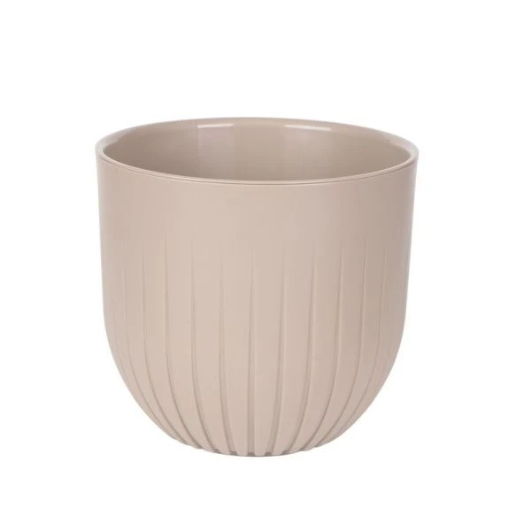 Горшок цветочный 2,9л 17*16см пластик АЛЬФА с вкладкой фраппе (6)