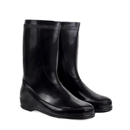 Сапоги резиновые женские без утеплителя чёрные р.39 (12)
