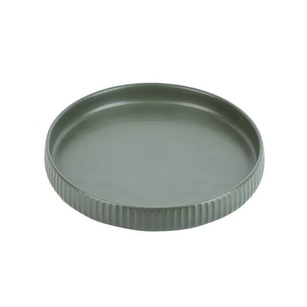 Тарелка мелкая 21*3см фарфор Scandi. Green Olive (24)