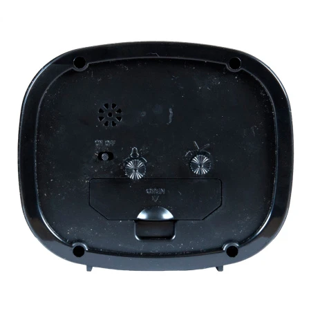 Будильник 12,5*10,5см кварц РУБИН Классика черный (20)