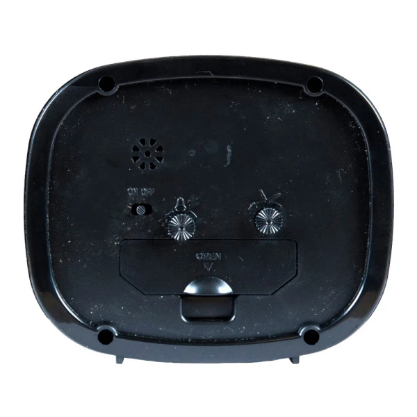 Будильник 12,5*10,5см кварц РУБИН Классика черный (20)