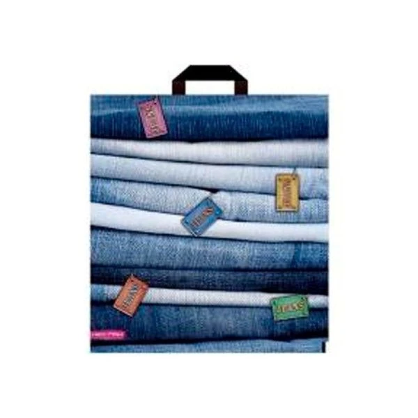 Пакет с петлевой ручкой 38*40см Джинсовая коллекция п/э НФ-00000769