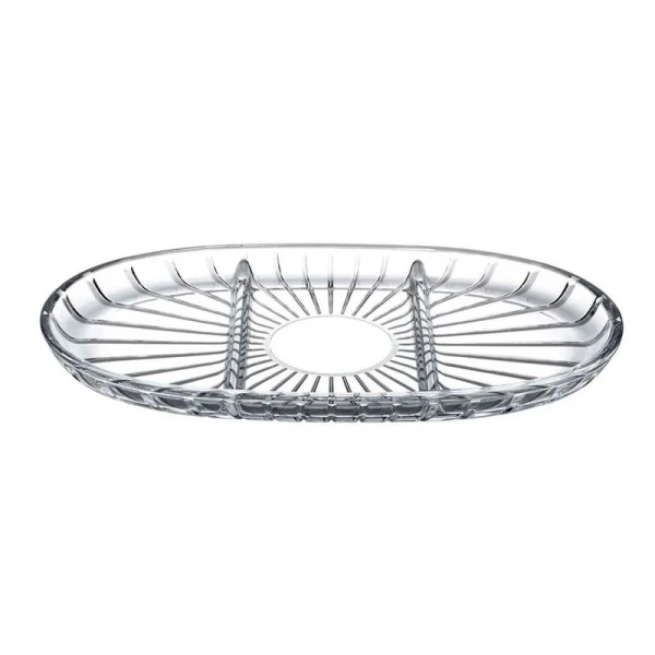 Менажница овальная 163*278мм стекло ЭЛЕГАНТ (6)