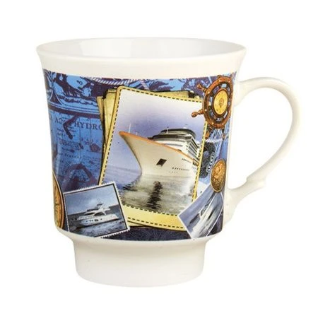 Кружка 600мл фарфор Водолей КОРАБЛЬ (24)