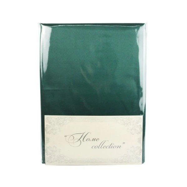 Скатерть 260*150см полиэстер 86% хлопок 14% ГЛАДЬ зеленая 1809В-01