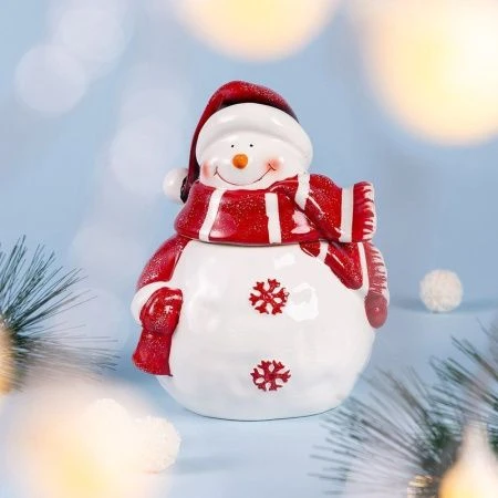 Банка для сыпучих продуктов 16,5*13,5*20см керамика Christmas Holidays (12)