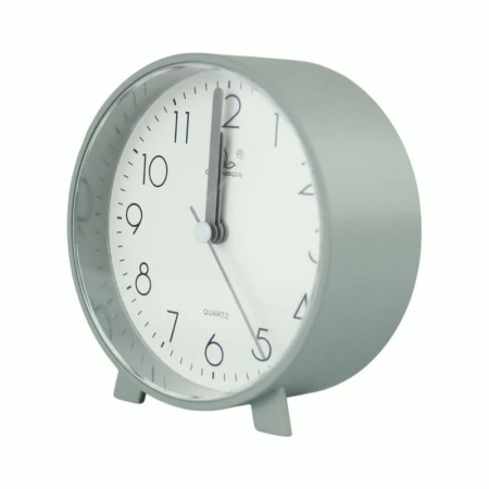 Будильник 9,5см пластик 6 цветов JC-16152 (100)