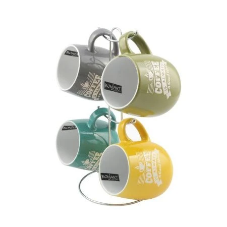 Кружки набор 4пр керамика на мет.подставке 14821-4MS (6)