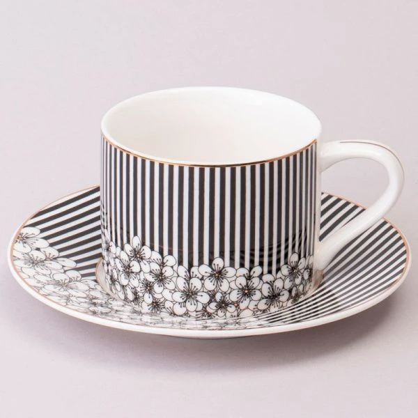 Чайный набор 12пр фарфор Top Style на 6 персон 250мл QY626-632-6 (6)