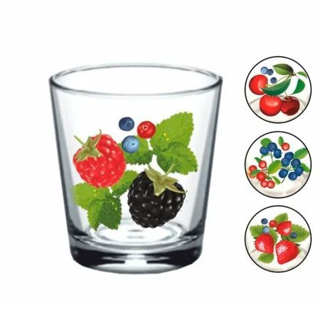 Стаканы набор 6шт 250мл стекло Ода низкий Р 05с1249ДЗУ  ЯГОДЫ (6)