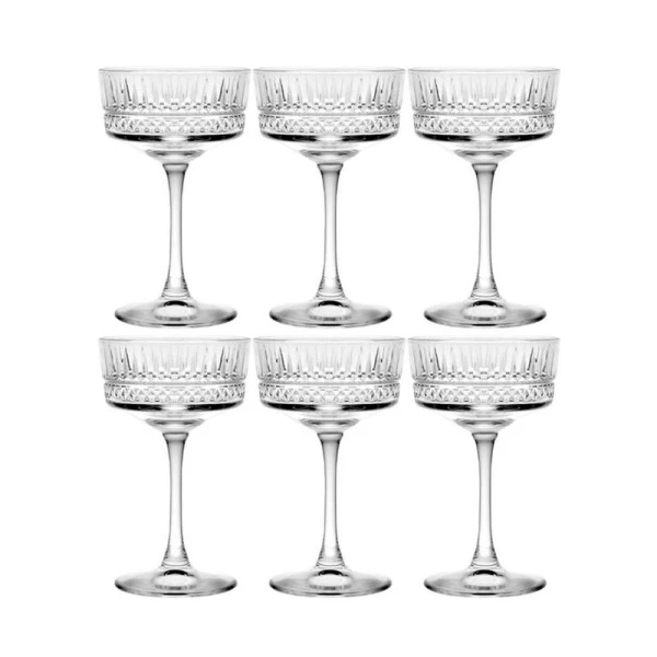 Бокалы для шампанского набор 6шт 260мл стекло ЭЛИЗИЯ (6)