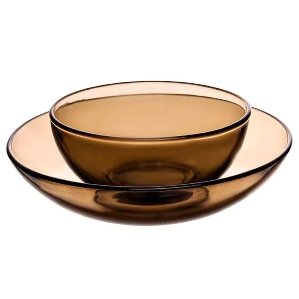 Салатник набор 8пр стекло BASILIСO дымка (1)