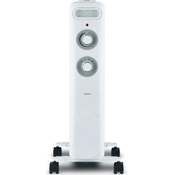 Обогреватель масляный Centek CT-6230-5 белый 1000Вт, 5 секций, пл.обогрева 15м.кв, 3 режима