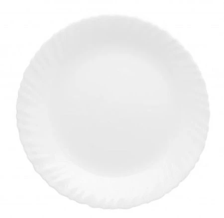 Тарелка мелкая 25см стекло ФЕСТОН обеденная (24)