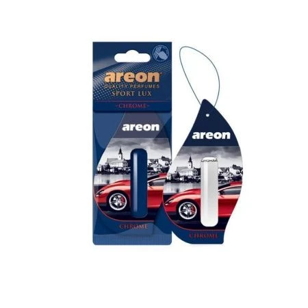 Ароматизатор подвесной сухой  Areon   LUX SPORT LIQUID с капсулой 5мл. Chrome (Хром) (24)