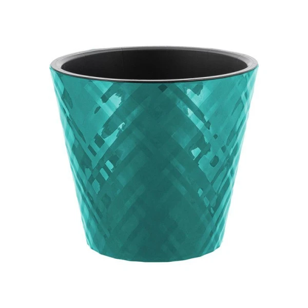 Горшок для цветов 1,6л 160мм пластик Manhattan тропический лес (16)