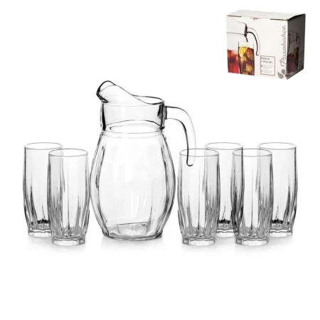Набор питьевой 7пр стекло ДАНС (кувшин 1,7л, стаканы 320мл 6шт) (4)