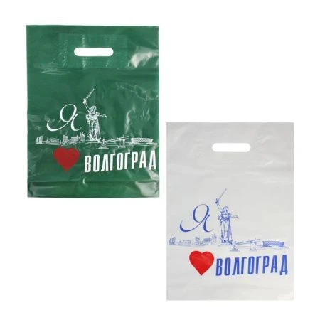 Пакет с вырубной ручкой 30*40см ПВД Волгоград