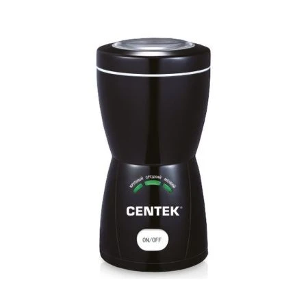 Кофемолка электрическая пластик Centek CT-1354 черн 200Вт вмест. 70г,автопомол,3 LED индикат