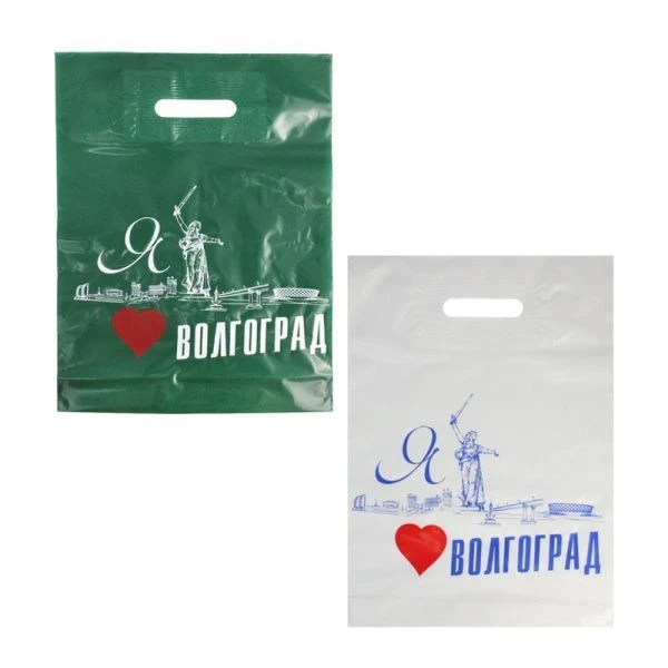 Пакет с вырубной ручкой 30*40см ПВД Волгоград