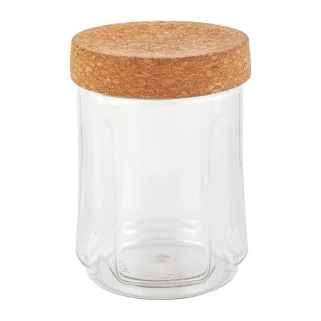 Банка для сыпучих продуктов 750мл пластик Rosemary с пробковой крышкой (12)