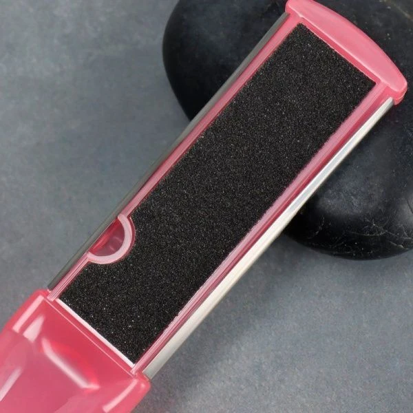 Пилка для ног 2-х стор наждач. металл прямоуг. 17*2,5см МИКС (600)