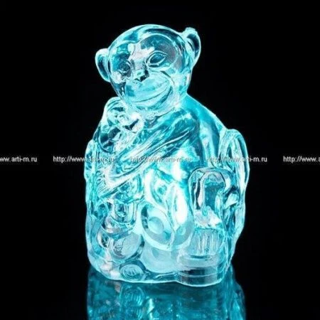 яяяФигурка ОБЕЗЬЯНКА с подсветкой h=9см (360)