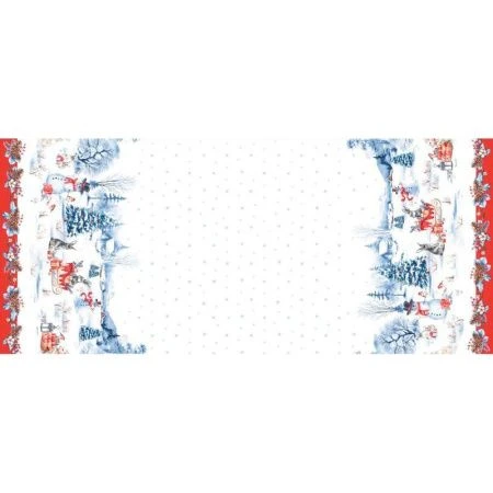 Скатерть кухонная 145*220см рогожка Sonnet рис. Праздник