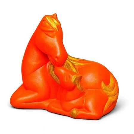 Копилка Лошадь с жеребенком 25*16*20см гипс