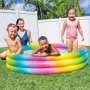Бассейн детский круглый ПВХ Радуга с надувным дном 147*33см 275л, от 2 лет (6)