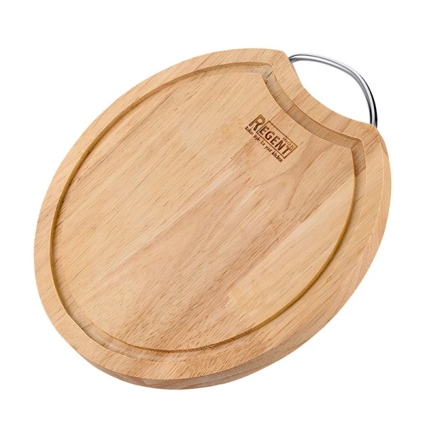 Доска разделочная 24*1,5см дерево Linea Bosco круглая с мет. ручкой 93-BO-2-08.1