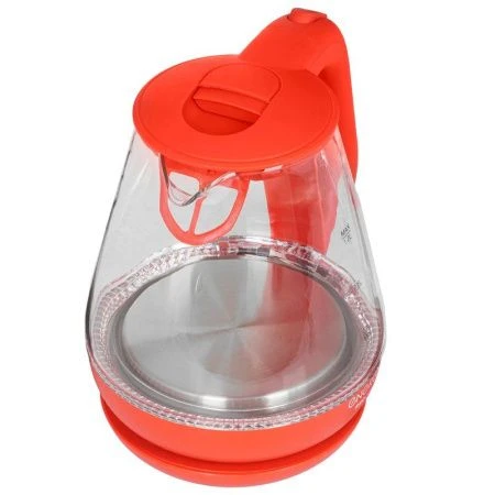 Чайник электрический 1,2л стекло ENERGY E-205 диск.нагр.эл-т, красный (12)