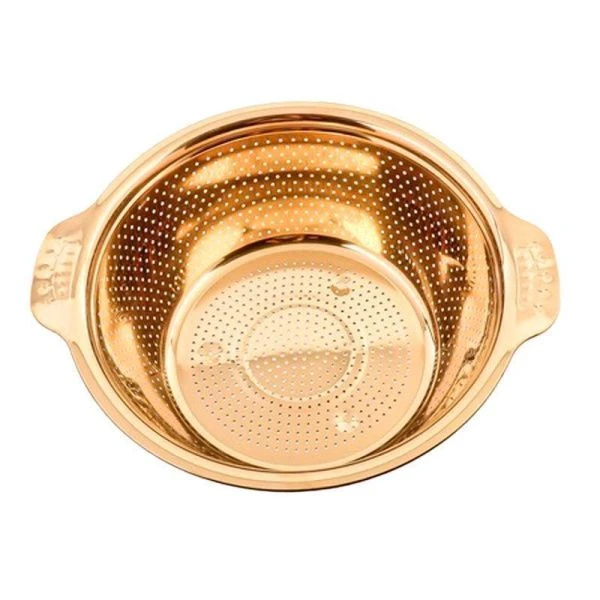 Дуршлаг 2,5л 25см нерж.сталь золотой MB40726 (100)