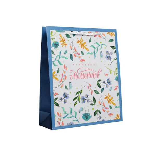 Пакет ламинированный 21*25*8см вертикальный Best wishes