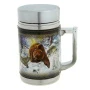 Кружка с ситечком 350мл нерж.сталь ОХОТА НА МЕДВЕДЯ (50)