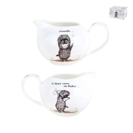 Молочник 430мл фарфор ЕЖИК В ТУМАНЕ подар.уп. NB209C (24)