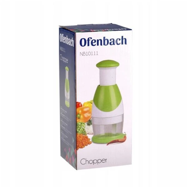 Измельчитель механический для овощей 16*5,8см пластик/металл зеленый арт. 10111 (24)